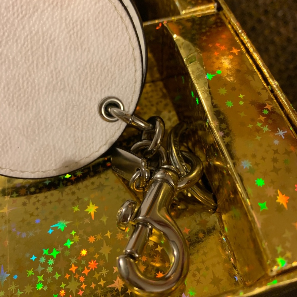 Limited EDITION 🔥Authentic COACH Leather Train cosmetic cs/Keychain - Picture 14 of 16